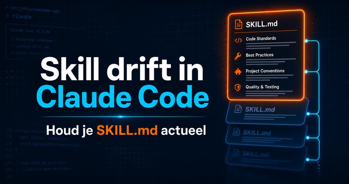 Skill drift bij Claude Code: waarom je SKILL.md verouderd raakt